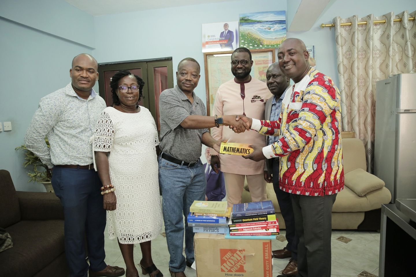 Retired Engineers donate books to Takoradi Technical University
