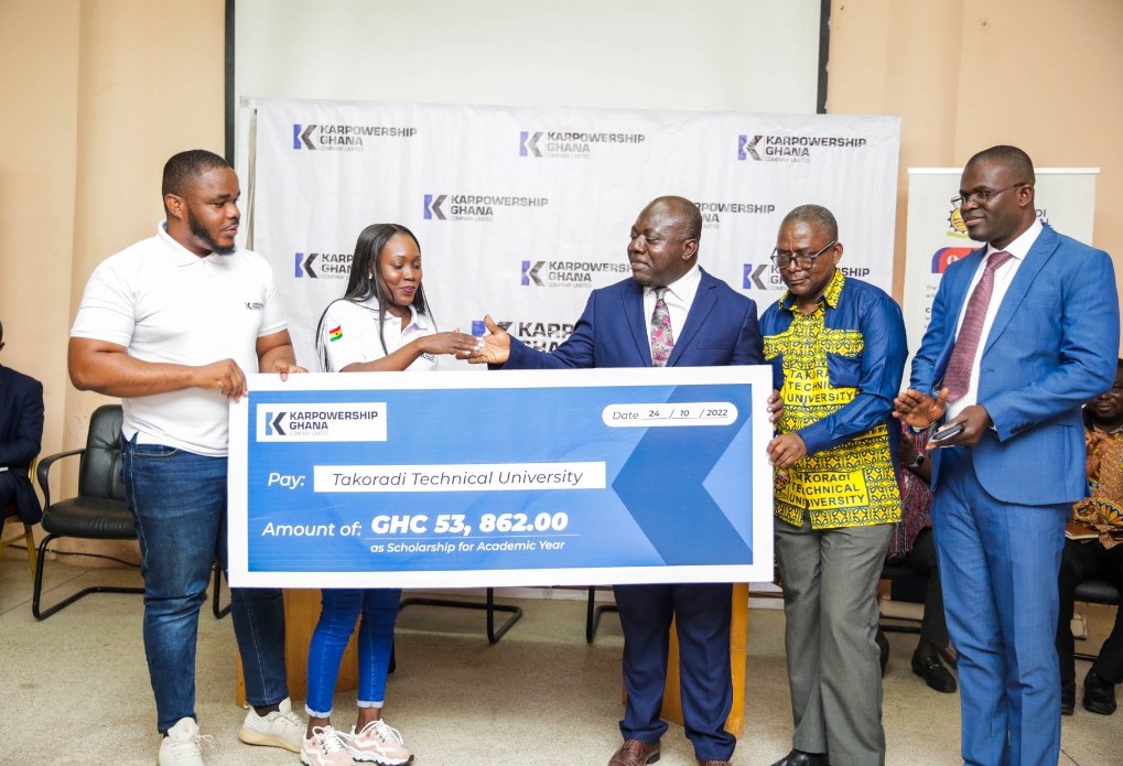 KARPOWERSHIP GIVES TTU GHS53,862 SCHOLARSHIP PACKAGE