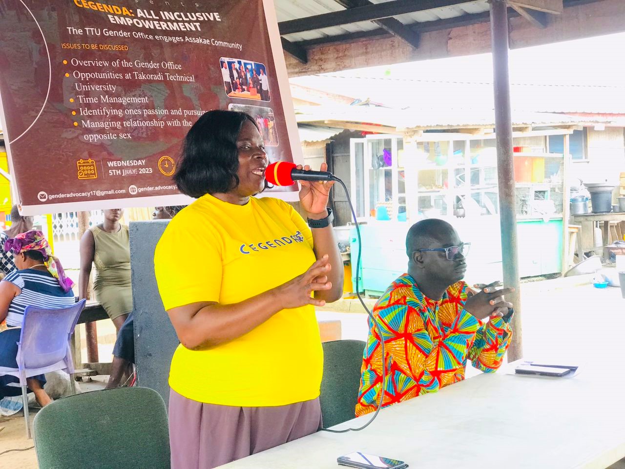 CEGENDA SENSITISES ASSAKAE COMMUNITY ON GENDER ISSUES